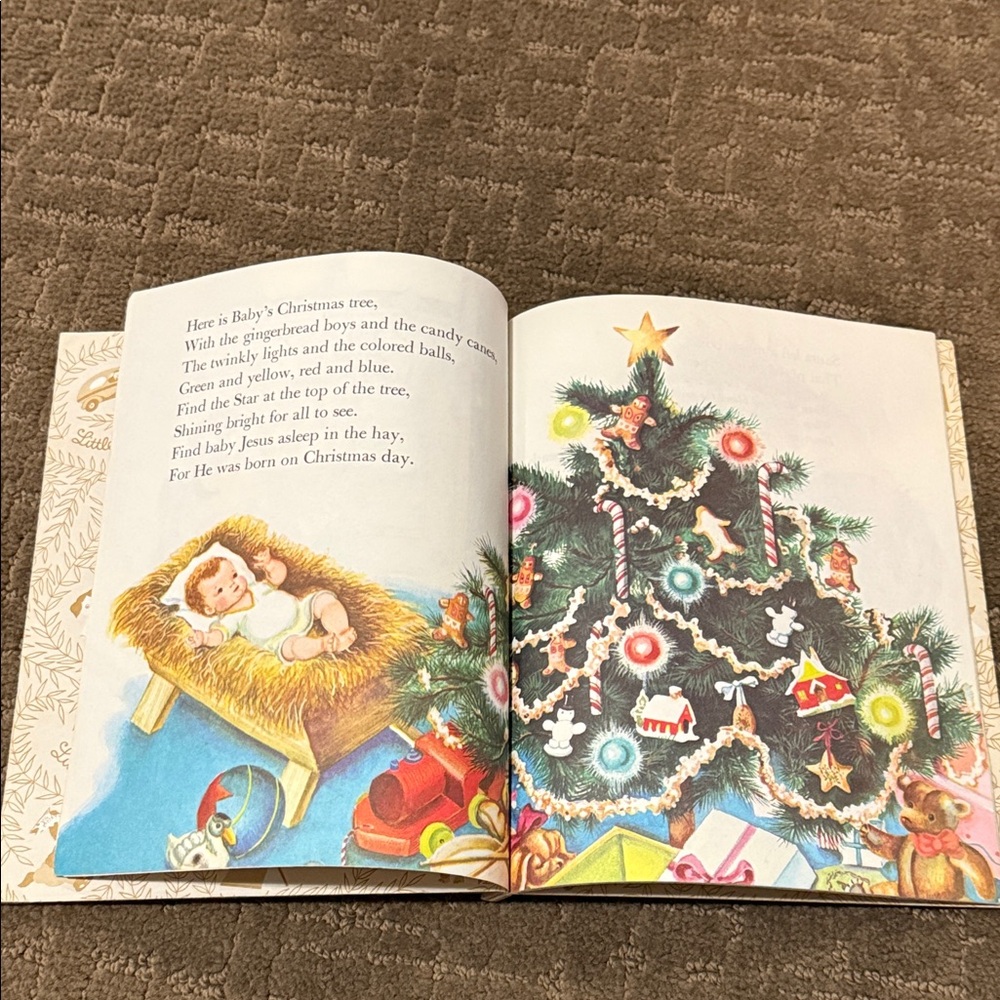Vintage 1959 Classic Children's Book Baby's Christmas Little Golden - Picture 8 of 16